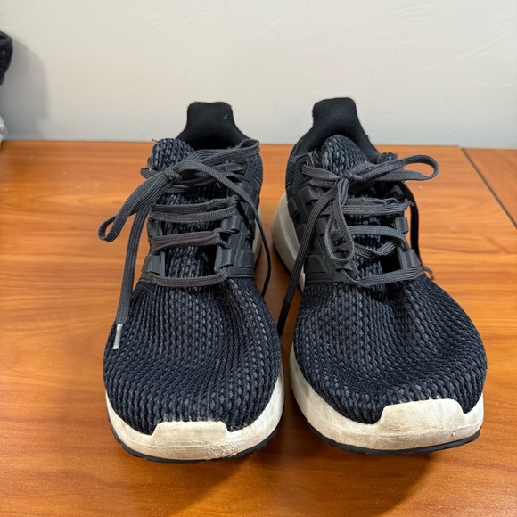 Adidas Ultimashow Black and White Running Shoes Mesh Comfort FU7638 Mens 12 - Picture 2 of 8